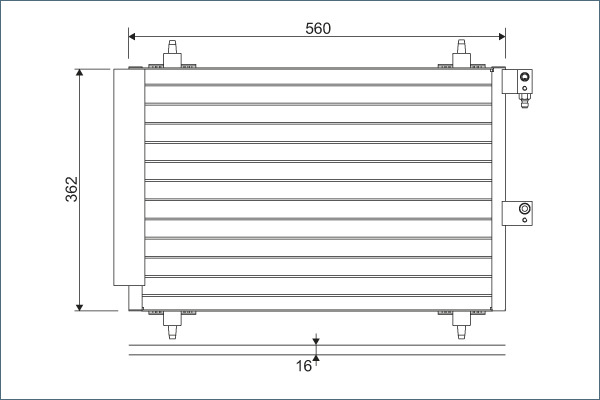 Airco condensor Valeo 817667