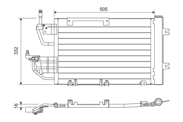 Airco condensor Valeo 818168