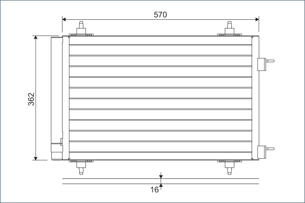 Airco condensor Valeo 818170