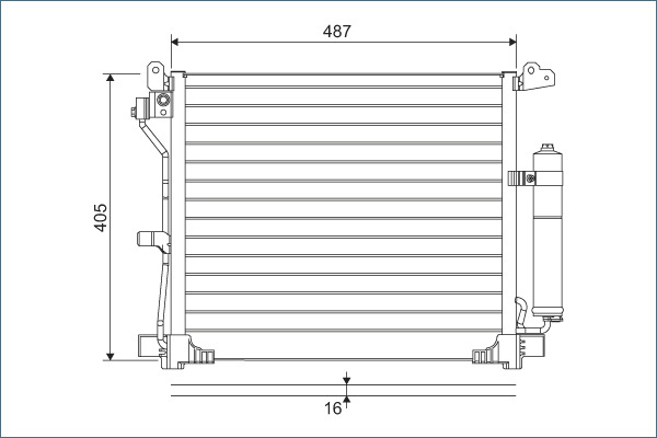 Airco condensor Valeo 822579