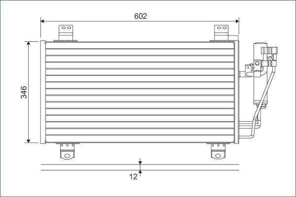 Airco condensor Valeo 822589