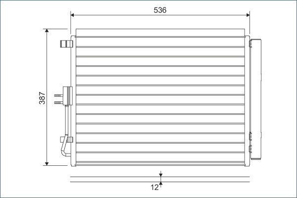 Airco condensor Valeo 822598