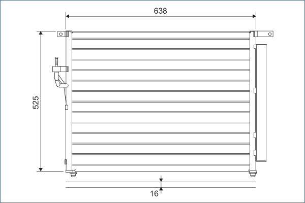 Airco condensor Valeo 822603