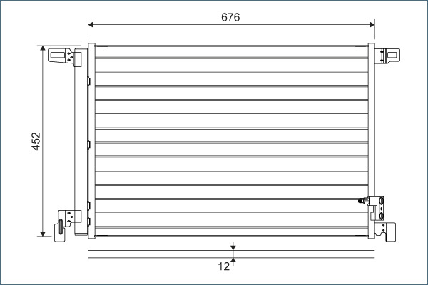 Airco condensor Valeo 822609