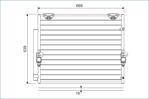 Airco condensor Valeo 822621