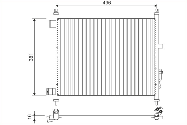 Airco condensor Valeo 822630