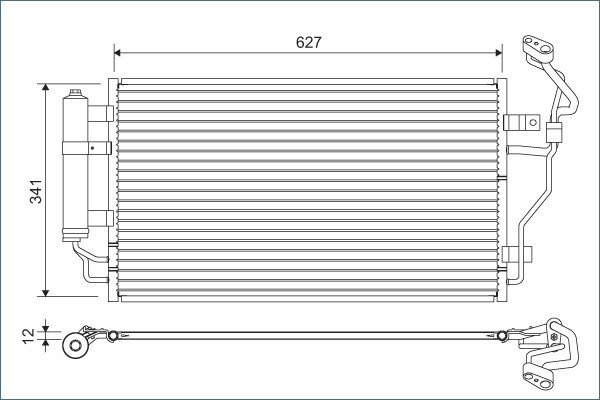 Airco condensor Valeo 822632