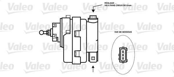 Valeo Stelmotor koplamp lichthoogte 085169