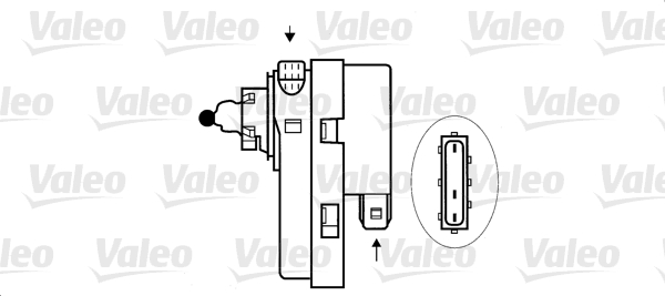 Valeo Stelmotor koplamp lichthoogte 084641