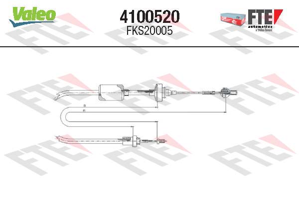 Koppelingskabel Valeo 4100520