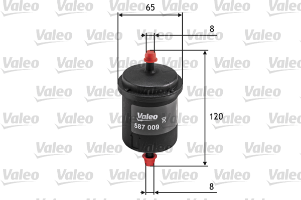 Brandstoffilter Valeo 587009