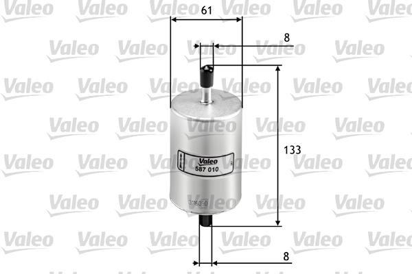 Brandstoffilter Valeo 587010