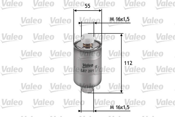 Brandstoffilter Valeo 587201