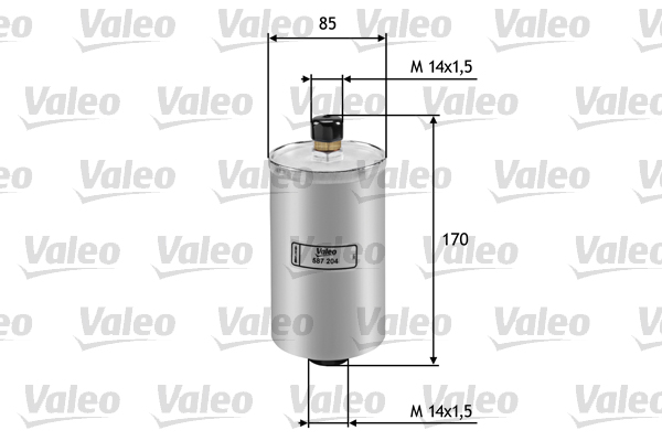 Brandstoffilter Valeo 587204