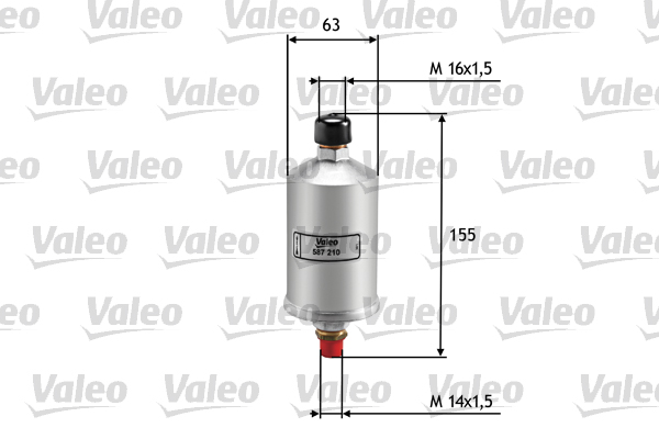 Brandstoffilter Valeo 587210