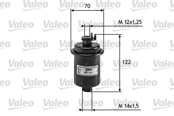 Brandstoffilter Valeo 587211