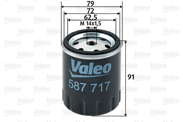 Valeo Brandstoffilter 587717