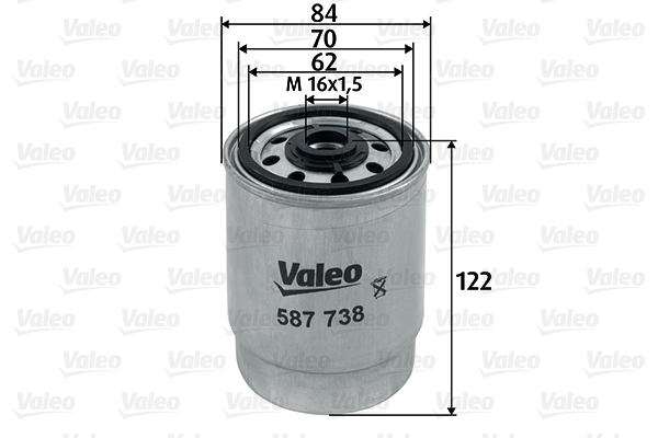 Brandstoffilter Valeo 587738