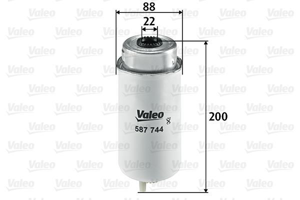 Brandstoffilter Valeo 587744