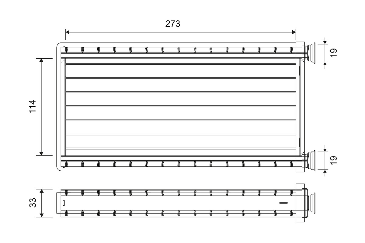 Kachelradiateur Valeo 811556