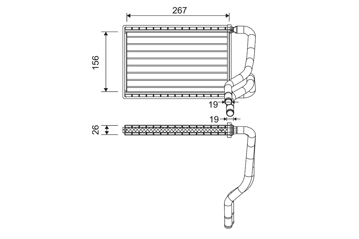 Kachelradiateur Valeo 811568