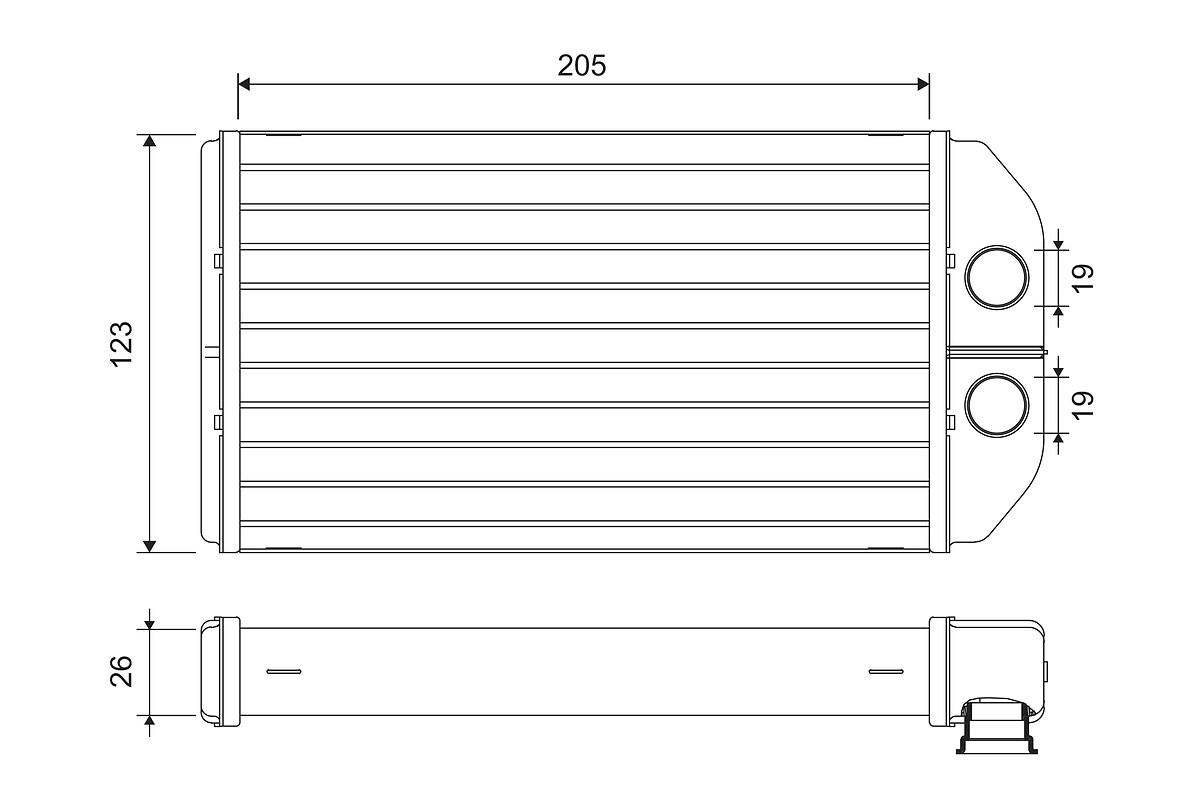 Kachelradiateur Valeo 811581