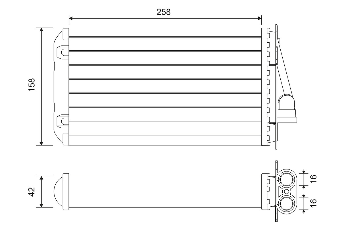 Kachelradiateur Valeo 812194