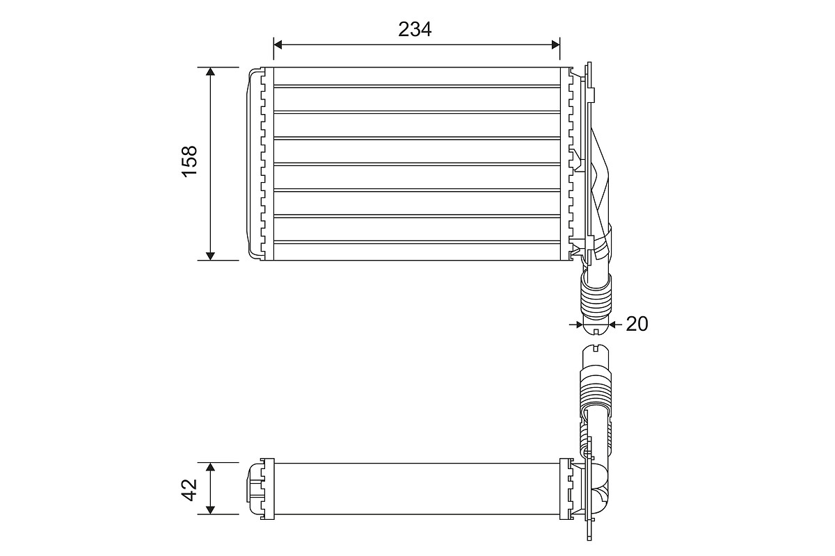 Kachelradiateur Valeo 812223