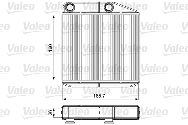 Kachelradiateur Valeo 811502