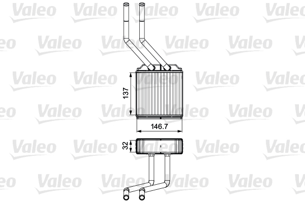 Kachelradiateur Valeo 811520