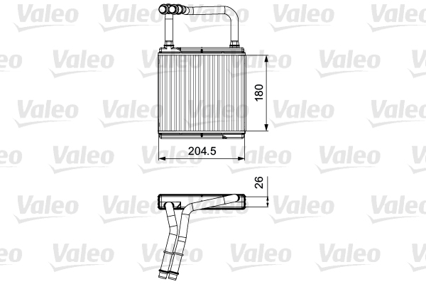 Kachelradiateur Valeo 811526