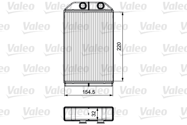 Kachelradiateur Valeo 811529