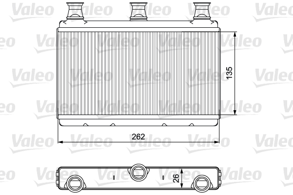 Kachelradiateur Valeo 811537