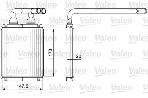 Kachelradiateur Valeo 811540