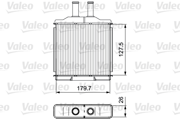 Kachelradiateur Valeo 811541