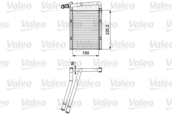 Kachelradiateur Valeo 811548