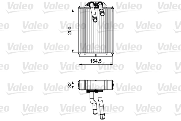 Kachelradiateur Valeo 811551