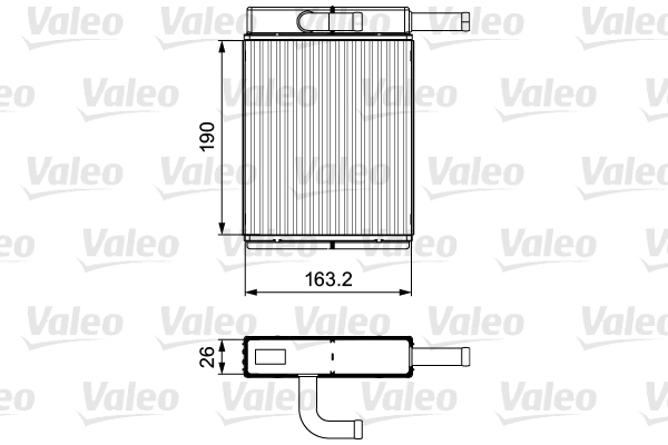 Kachelradiateur Valeo 811558