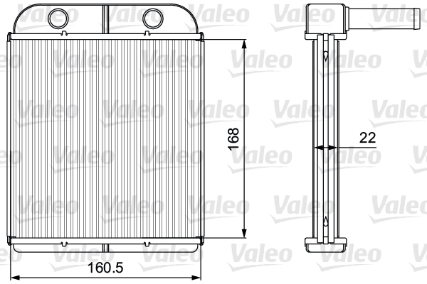 Kachelradiateur Valeo 811559