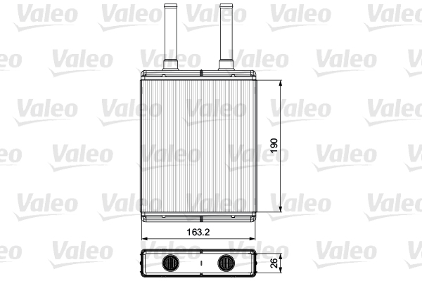 Kachelradiateur Valeo 811560