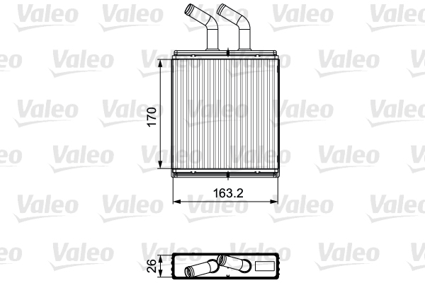 Kachelradiateur Valeo 811561