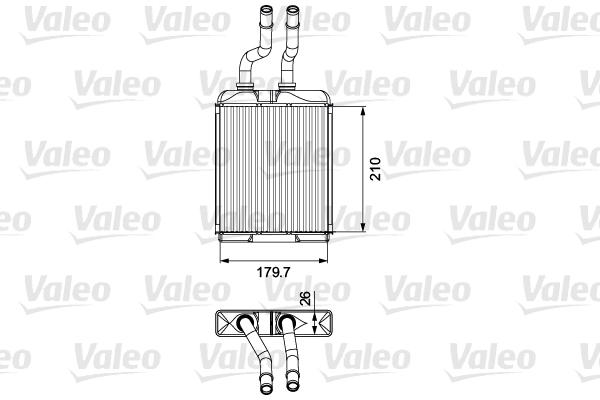 Kachelradiateur Valeo 812278