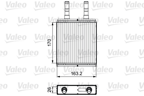 Kachelradiateur Valeo 812409