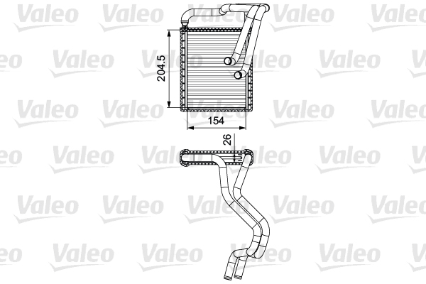 Kachelradiateur Valeo 812430