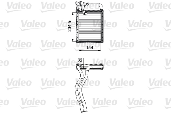 Kachelradiateur Valeo 812441