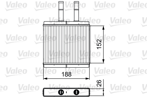 Kachelradiateur Valeo 812442