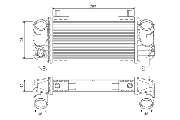 Interkoeler Valeo 817872