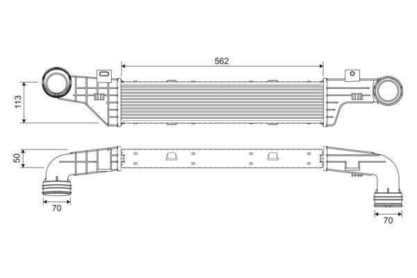 Interkoeler Valeo 817907