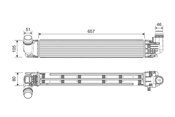 Interkoeler Valeo 818228