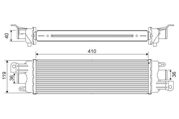 Interkoeler Valeo 818229